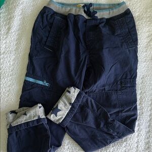 Navy Blue Kids Bottoms with Star Accents